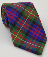 Carnegie Tartan Silk Tie TAT-6  Red, Royal Blue, Dark Green, Black & Light Yellow